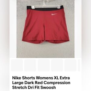 2 pair Nike Women's Dry fit Red & Purple Shorts